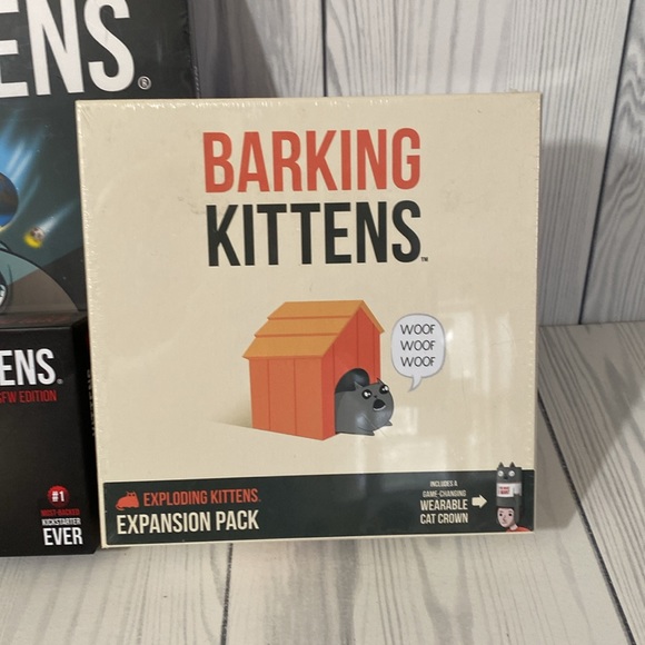 New Exploding Kittens Game and 2 expansion Sets - Picture 2 of 7